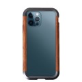 R-JUST Ramka Bumper Metal Drewno Etui do iPhone 12 Pro Max