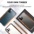 R-JUST Ramka Bumper Metal Drewno Etui do iPhone 12 Pro Max