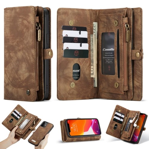 Pokrowiec Portfel CASEME Etui do iPhone 12 Mini brązowy