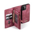 Pokrowiec Portfel CASEME Etui do iPhone 12 Mini czerwone