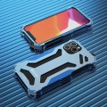 R-JUST Metalowa Obudowa Etui do iPhone 12 Mini niebieska