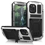 R-JUST Pancerne Etui Antywstrząsowe do iPhone 12 Pro Max srebrne