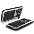 R-JUST Pancerne Etui Antywstrząsowe do iPhone 12 Pro Max srebrne