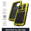 R-JUST Pancerne Etui Antywstrząsowe do iPhone 12 Pro Max żółte
