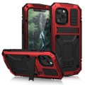 R-JUST Pancerne Etui Antywstrząsowe do iPhone 12 Pro Max czerwone