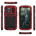 R-JUST Pancerne Etui Antywstrząsowe do iPhone 12 Pro Max czerwone