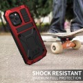 R-JUST Pancerne Etui Antywstrząsowe do iPhone 12 Pro Max czerwone