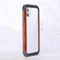 R-JUST Ramka Bumper Metal Drewno Etui do iPhone 11