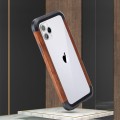 R-JUST Ramka Bumper Metal Drewno Etui do iPhone 11 Pro Max