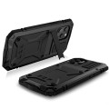 R-JUST Pancerne Etui Metal Szkło Silikon do iPhone 13 czarne