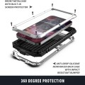 R-JUST Pancerne Etui Metal Szkło do iPhone 13 Pro srebrne