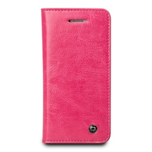 Skórzany Pokrowiec Etui QIALINO iPhone 5 5S SE różowe