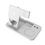FLOVEME Ładowarka Bezprzewodowa do iPhone Apple Watch Airpods Pro Apple Pencil biała