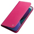 QIALINO Eleganckie Skórzane Etui do iPhone 13 Mini różowe