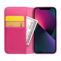 QIALINO Eleganckie Skórzane Etui do iPhone 13 Mini różowe