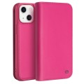 QIALINO Eleganckie Skórzane Etui do iPhone 13 różowe