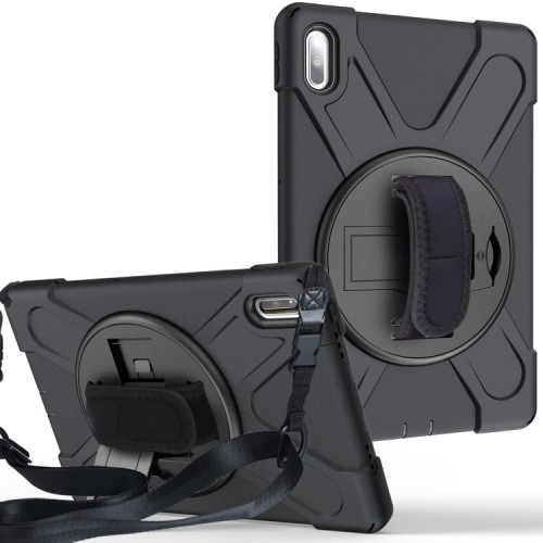Shockproof Pancerne Etui z Paskiem do Huawei MatePad Pro 10.8 czarne