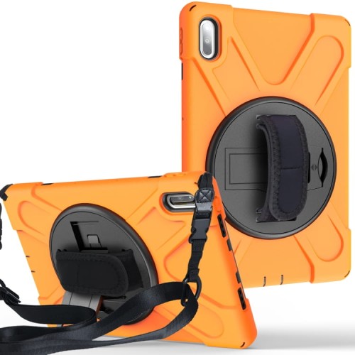 Shockproof Pancerne Etui z Paskiem do Huawei MatePad Pro 10.8 orange