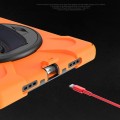 Shockproof Pancerne Etui z Paskiem do Huawei MatePad Pro 10.8 orange
