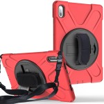 Shockproof Pancerne Etui z Paskiem do Huawei MatePad Pro 10.8 czerwone