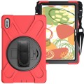Shockproof Pancerne Etui z Paskiem do Huawei MatePad Pro 10.8 czerwone
