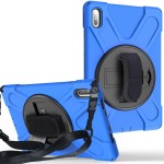 Shockproof Pancerne Etui z Paskiem do Huawei MatePad Pro 10.8 niebieskie