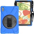 Shockproof Pancerne Etui z Paskiem do Huawei MatePad Pro 10.8 niebieskie
