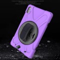 Shockproof Pancerne Etui z Paskiem do Huawei MatePad Pro 10.8 fioletowe