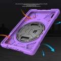 Shockproof Pancerne Etui z Paskiem do Huawei MatePad Pro 10.8 fioletowe
