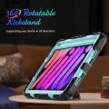 Shockproof Pancerne Etui Obudowa z Pen Slot i Paskiem do iPad Mini 6  czarno-zielone