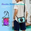 Shockproof Pancerne Etui Obudowa z Pen Slot i Paskiem do iPad Mini 6  czarno-zielone