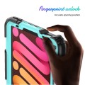 Shockproof Pancerne Etui Obudowa z Pen Slot i Paskiem do iPad Mini 6  czarno-zielone