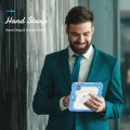Shockproof Pancerne Mocne Etui z Paskiem i Podstawką do iPad Mini 6 niebiesko-biała