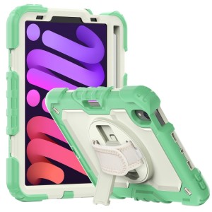 Shockproof Pancerne Etui Obudowa z Pen Slot i Paskiem do iPad Mini 6