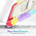 Shockproof Pancerne Etui Obudowa z Pen Slot i Paskiem do iPad Mini 6 beżowo-czerwone