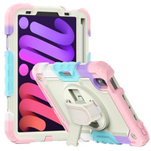 Shockproof Pancerne Etui Obudowa z Pen Slot i Paskiem do iPad Mini 6