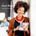 Shockproof Pancerne Etui Obudowa z Pen Slot i Paskiem do iPad Mini 6 beżowo-różowe