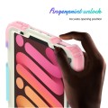 Shockproof Pancerne Etui Obudowa z Pen Slot i Paskiem do iPad Mini 6 beżowo-różowe