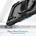 Shockproof Pancerne Etui Obudowa z Pen Slot i Paskiem do iPad Mini 6 czarn
