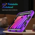 Shockproof Pancerne Etui Obudowa z Pen Slot i Paskiem do iPad Mini 6 fioletowe