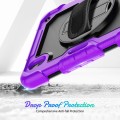 Shockproof Pancerne Etui Obudowa z Pen Slot i Paskiem do iPad Mini 6 fioletowe