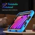Shockproof Pancerne Mocne Etui z Paskiem i Podstawką do iPad Mini 6 niebieskie