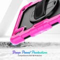 Shockproof Pancerne Etui Obudowa z Pen Slot i Paskiem do iPad Mini 6 różowe