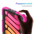 Shockproof Pancerne Etui Obudowa z Pen Slot i Paskiem do iPad Mini 6 różowe