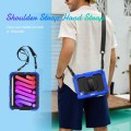 Shockproof Pancerne Etui Obudowa z Pen Slot i Paskiem do iPad Mini 6 granatowe