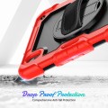 Shockproof Pancerne Etui Obudowa z Pen Slot i Paskiem do iPad Mini 6 czerwone