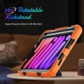 Shockproof Pancerne Etui Obudowa z Pen Slot i Paskiem do iPad Mini 6 pomarańczowe