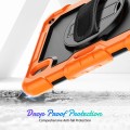 Shockproof Pancerne Etui Obudowa z Pen Slot i Paskiem do iPad Mini 6 pomarańczowe