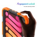 Shockproof Pancerne Etui Obudowa z Pen Slot i Paskiem do iPad Mini 6 pomarańczowe