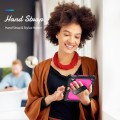 Shockproof Pancerne Etui Obudowa z Pen Slot i Paskiem do iPad Mini 6 różowo-czarne